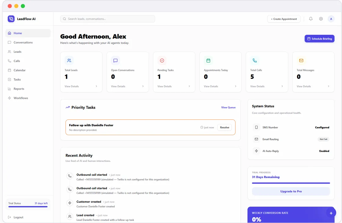 LeadFlow AI — screen 6